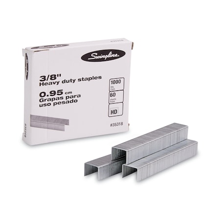 Swingline Staples, Heavy Duty, 3/8", PK1000 S7035318E